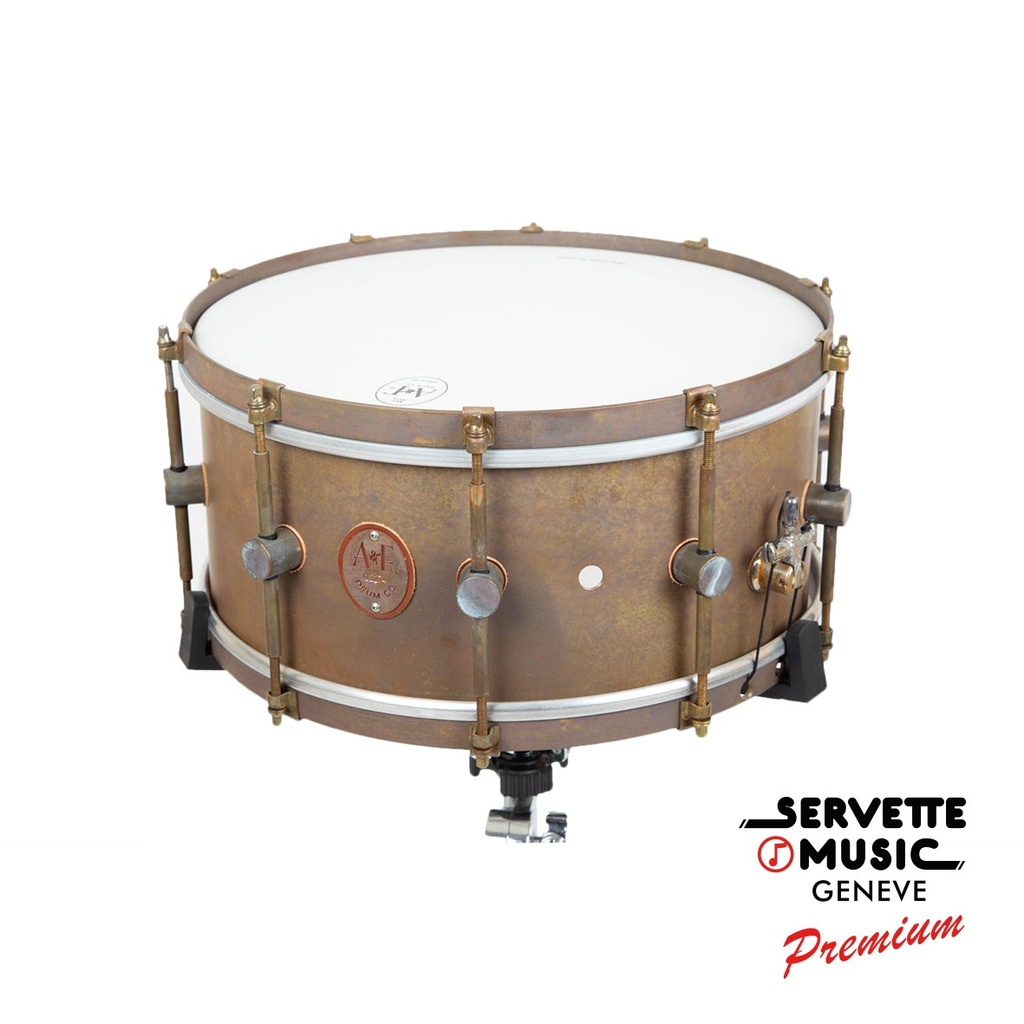 A&F Snare Drum Raw Brass 14x6.5
