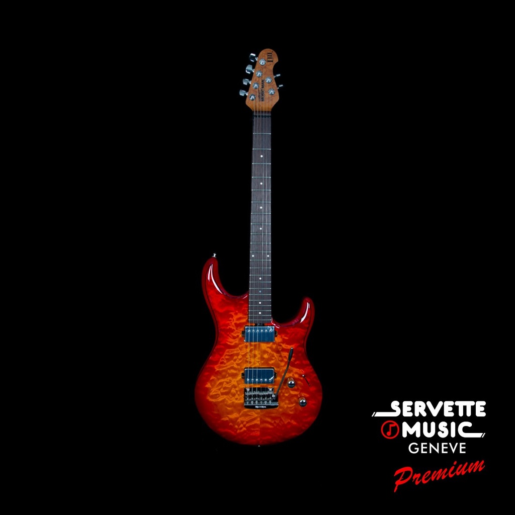 Music Man Luke III HH Cherry Burst Quilt