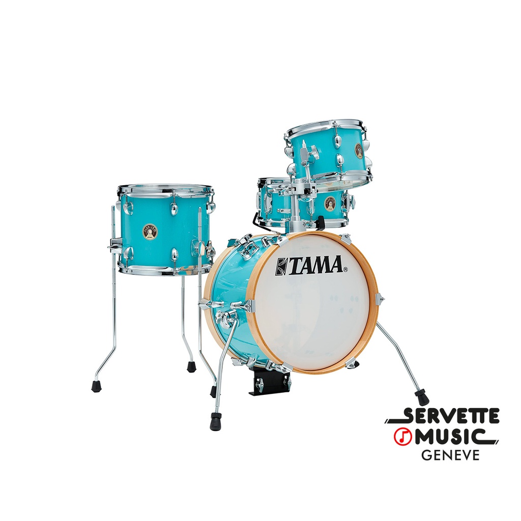 Tama Club Jam Flyer 8T/10F/14B/10S Aqua Blue avec stands