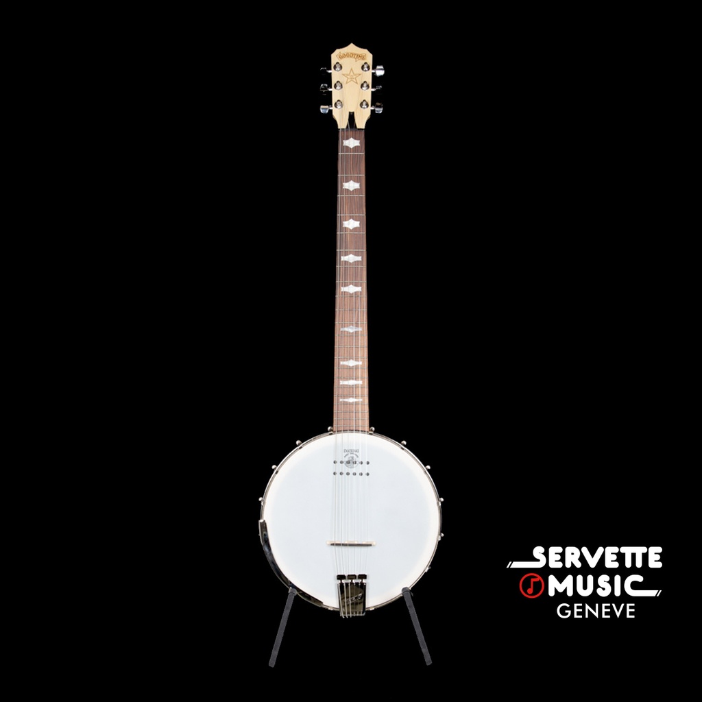 Deering Goodtime 6-String Open-Back electro-acoustic banjo
