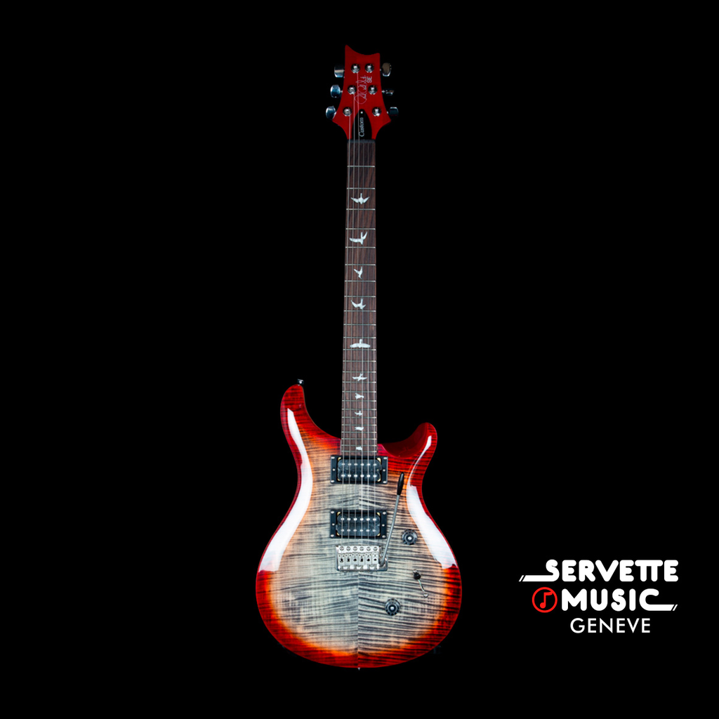 PRS SE Custom 24 Charcoal Cherry Burst