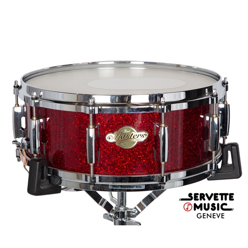 [Pearl Snare Drum Masters Maple Red Sparkle 14x5] Pearl Snare Drum Masters Maple Red Sparkle 14x5