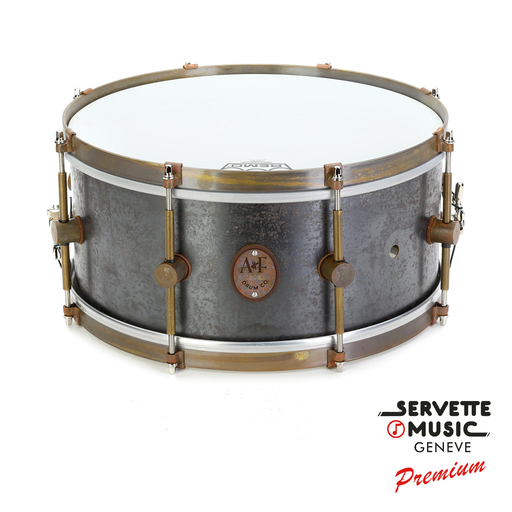 [A&F Snare Drum Raw Steel 14x6.5] A&F Snare Drum Raw Steel 14x6.5